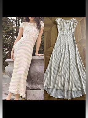 Doen EMERENCE DRESS IN CRÈME PORTIA DOT,S